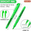Shuttle Art Highlighters, 15 Colors Pastel Highlighter Pens Assorted Colors, Chisel Tip Dry-Quickly Non-Toxic Highlighter Markers for Adults Kids Highlighting in the Home School Office(Green)