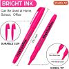 Shuttle Art Highlighters, 15 Colors Pastel Highlighter Pens Assorted Colors, Chisel Tip Dry-Quickly Non-Toxic Highlighter Markers for Adults Kids Highlighting in the Home School Office(Pink)