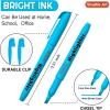 Shuttle Art Highlighters, 15 Colors Pastel Highlighter Pens Assorted Colors, Chisel Tip Dry-Quickly Non-Toxic Highlighter Markers for Adults Kids Highlighting in the Home School Office(Blue)