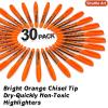 Shuttle Art Highlighters, 15 Colors Pastel Highlighter Pens Assorted Colors, Chisel Tip Dry-Quickly Non-Toxic Highlighter Markers for Adults Kids Highlighting in the Home School Office(Orange)