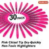 Shuttle Art Highlighters, 15 Colors Pastel Highlighter Pens Assorted Colors, Chisel Tip Dry-Quickly Non-Toxic Highlighter Markers for Adults Kids Highlighting in the Home School Office(Pink)