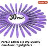 Shuttle Art Highlighters, 15 Colors Pastel Highlighter Pens Assorted Colors, Chisel Tip Dry-Quickly Non-Toxic Highlighter Markers for Adults Kids Highlighting in the Home School Office(Purple)