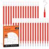 Retractable Gel Pen Refills, Shuttle Art 60 Pack Black Rollerball Gel Ink Pens Refills, Bulk Set, 0.7mm Fine Point for Writing Journaling Taking Notes School Office Home(Red)