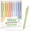 Shuttle Art Ballpoint Pens, 24 Pack Colored Retractable Black Ink Ball Point Pens, Cute Pens 1.0mm Medium Point Quick Drying for Writing Journaling Taking Notes School Office Home(11 Black Ink)