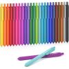Shuttle Art Ballpoint Pens, 24 Pack Colored Retractable Black Ink Ball Point Pens, Cute Pens 1.0mm Medium Point Quick Drying for Writing Journaling Taking Notes School Office Home(24 Colors)