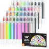 Shuttle Art Gel Pen Refills, 180 Colors (No Duplicates) Gel Pen Refills, 7 Color Types for Kids Adults Coloring Books Drawing Doodling Crafts Scrapbooking Journaling(120 Colors)