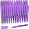 Shuttle Art Highlighters, 15 Colors Pastel Highlighter Pens Assorted Colors, Chisel Tip Dry-Quickly Non-Toxic Highlighter Markers for Adults Kids Highlighting in the Home School Office(Purple)