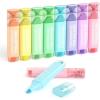 Shuttle Art Highlighters, 8 Assorted Colors Highlighter Pens, Chisel Tip Dry-Quickly Non-Toxic Highlighter Markers for Adults Kids Highlighting on Home School Office(8 Pastel Colors)