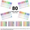 Shuttle Art 360 Pack Gel Pens Set, 180 Colors Gel Pen Set Plus 180 Color Refills Perfect for Adult Coloring Books Doodling Drawing Art Markers(160 Pack Glitter Colors)