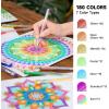 Shuttle Art 360 Pack Gel Pens Set, 180 Colors Gel Pen Set Plus 180 Color Refills Perfect for Adult Coloring Books Doodling Drawing Art Markers(360 Pack)