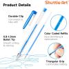 Shuttle Art 60 Pack Tone , Pink Purple Gel Pens with 30 Refills for Adults Coloring Books Journaling Drawing Nature, Landscapes, Animals Scenes(60 Pack Blue Tone)