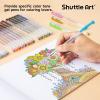 Shuttle Art 60 Pack Tone , Pink Purple Gel Pens with 30 Refills for Adults Coloring Books Journaling Drawing Nature, Landscapes, Animals Scenes(60 Pack Earth Tone)