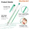 Shuttle Art 60 Pack Tone , Pink Purple Gel Pens with 30 Refills for Adults Coloring Books Journaling Drawing Nature, Landscapes, Animals Scenes(60 Pack Green Tone)