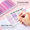 Shuttle Art 60 Pack Tone , Pink Purple Gel Pens with 30 Refills for Adults Coloring Books Journaling Drawing Nature, Landscapes, Animals Scenes(60 Pack Pink Purple Tone)