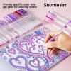 Shuttle Art 60 Pack Tone , Pink Purple Gel Pens with 30 Refills for Adults Coloring Books Journaling Drawing Nature, Landscapes, Animals Scenes(60 Pack Pink Purple Tone)