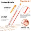 Shuttle Art 60 Pack Tone , Pink Purple Gel Pens with 30 Refills for Adults Coloring Books Journaling Drawing Nature, Landscapes, Animals Scenes(60 Pack Red Yellow Tone)
