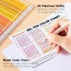 Shuttle Art 60 Pack Tone , Pink Purple Gel Pens with 30 Refills for Adults Coloring Books Journaling Drawing Nature, Landscapes, Animals Scenes(60 Pack Red Yellow Tone)
