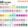 Shuttle Art Gel Pens, 120 Pack Gel Pen Set Packed in Sturdy Box, 60 Unique Colors with 60 Refills for Adults Coloring Books Drawing Doodling Crafts Scrapbooking Journaling(60 Colors with 60 Refills)