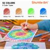 Shuttle Art Gel Pens, 60 Pack Gel Pen Set 30 Colored Gel Pen with 30 Refills for Adults Coloring Books Drawing Doodling Crafts Scrapbooking Journaling(32 Colors)