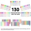 Shuttle Art Gel Pens, 60 Pack Gel Pen Set 30 Colored Gel Pen with 30 Refills for Adults Coloring Books Drawing Doodling Crafts Scrapbooking Journaling(Multicolor)