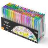 Shuttle Art 360 Pack Gel Pens Set, 180 Colors Gel Pen Set Plus 180 Color Refills Perfect for Adult Coloring Books Doodling Drawing Art Markers(240 Pack Glitter Colors)