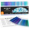 Shuttle Art 60 Pack Tone , Pink Purple Gel Pens with 30 Refills for Adults Coloring Books Journaling Drawing Nature, Landscapes, Animals Scenes(60 Pack Blue Tone)