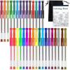 Shuttle Art Gel Pens, 60 Pack Gel Pen Set 30 Colored Gel Pen with 30 Refills for Adults Coloring Books Drawing Doodling Crafts Scrapbooking Journaling(32 Colors)