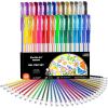 Shuttle Art Gel Pens, 60 Pack Gel Pen Set 30 Colored Gel Pen with 30 Refills for Adults Coloring Books Drawing Doodling Crafts Scrapbooking Journaling(30 Colors with 30 Refills)
