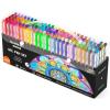 Shuttle Art Gel Pens, 60 Pack Gel Pen Set 30 Colored Gel Pen with 30 Refills for Adults Coloring Books Drawing Doodling Crafts Scrapbooking Journaling(Multicolor)