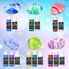 Rock Painting Kit, Shuttle Art 6 Colors Acrylic Pouring Paint Rock Painting Kit with White Rocks, Paint Brush, Transfer Stickers, Tablecloths and Pouring Tools for Kids, Easter Gift for Boys and Girls