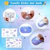 Rock Painting Kit, Shuttle Art 6 Colors Acrylic Pouring Paint Rock Painting Kit with White Rocks, Paint Brush, Transfer Stickers, Tablecloths and Pouring Tools for Kids, Easter Gift for Boys and Girls