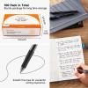 Shuttle Art Black Gel Pens, 70 Pack Retractable Medium Point Rollerball Gel Ink Pens Smooth Writing with Comfortable Grip for Office School Home Work(100)