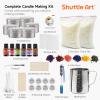 Shuttle Art Candle Making Kit, DIY Candle Making Supplies with Candle Jars, Soy Wax, Candle Wicks, Color Dyes, Fragrance Oil and Capacity Pot, Candle Making Arts and Crafts for Adults and Beginners
