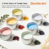 Shuttle Art Candle Making Kit, DIY Candle Making Supplies with Candle Jars, Soy Wax, Candle Wicks, Color Dyes, Fragrance Oil and Capacity Pot, Candle Making Arts and Crafts for Adults and Beginners