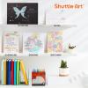 Shuttle Art Colored Retractable Gel Pens, 8 Pastel Ink Colors, Cute Pens 0.7mm Fine Point Quick Drying for Black Paper Writing Drawing Journaling Note Taking School Office Home(10 Pastel Ink)