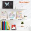 Shuttle Art Colored Retractable Gel Pens, 8 Pastel Ink Colors, Cute Pens 0.7mm Fine Point Quick Drying for Black Paper Writing Drawing Journaling Note Taking School Office Home(8 Pastel Ink)
