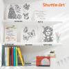 Shuttle Art Colored Retractable Gel Pens, 8 Pastel Ink Colors, Cute Pens 0.7mm Fine Point Quick Drying for Black Paper Writing Drawing Journaling Note Taking School Office Home(15 Black Ink–Shifting Barrel)