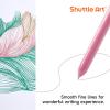 Shuttle Art Colored Retractable Gel Pens, 8 Pastel Ink Colors, Cute Pens 0.7mm Fine Point Quick Drying for Black Paper Writing Drawing Journaling Note Taking School Office Home(11 Light Vintage)