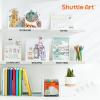 Shuttle Art Colored Retractable Gel Pens, 8 Pastel Ink Colors, Cute Pens 0.7mm Fine Point Quick Drying for Black Paper Writing Drawing Journaling Note Taking School Office Home(11 Light Vintage)