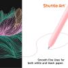 Shuttle Art Colored Retractable Gel Pens, 8 Pastel Ink Colors, Cute Pens 0.7mm Fine Point Quick Drying for Black Paper Writing Drawing Journaling Note Taking School Office Home(8 Pastel Ink)