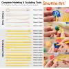 Shuttle Art Polymer Clay Kit – 60 Colors, 19 Tools, and 16 Accessories – Non-Toxic and Non-Sticky DIY Crafts for Kids and Adults(112 Colors)