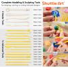 Shuttle Art Polymer Clay Kit – 60 Colors, 19 Tools, and 16 Accessories – Non-Toxic and Non-Sticky DIY Crafts for Kids and Adults(82 Colors)