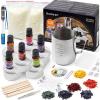 Shuttle Art Candle Making Kit, DIY Candle Making Supplies with Candle Jars, Soy Wax, Candle Wicks, Color Dyes, Fragrance Oil and Capacity Pot, Candle Making Arts and Crafts for Adults and Beginners