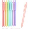 Shuttle Art Colored Retractable Gel Pens, 8 Pastel Ink Colors, Cute Pens 0.7mm Fine Point Quick Drying for Black Paper Writing Drawing Journaling Note Taking School Office Home(8 Pastel Ink)