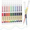 Shuttle Art Liquid Ink Rollerball Pens, 15 Colors (10 Bright + 5 Vintage) Quick Drying 0.5mm Extra Fine Point Long Lasting for Writing Journaling Taking Notes Doodling School Office Home(10 Colors)