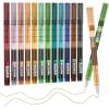 Shuttle Art Liquid Ink Rollerball Pens, 15 Colors (10 Bright + 5 Vintage) Quick Drying 0.5mm Extra Fine Point Long Lasting for Writing Journaling Taking Notes Doodling School Office Home(12 Colors)