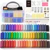 Shuttle Art Polymer Clay Kit – 60 Colors, 19 Tools, and 16 Accessories – Non-Toxic and Non-Sticky DIY Crafts for Kids and Adults(60 Colors)