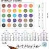 172 Colors Alcohol Based Dual Tip Art Markers, 171+1 Blender Permanent Marker Pens Plus 1 Marker Pad 1 Case Perfect for Kids Adult Artist Coloring Books Drawing Sketching and Card Making(30 Colors)