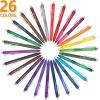 Erasable Gel Pens, 12 Colors Retractable Fine Point Erasable Pens Clicker, Assorted Color Inks, Make Mistakes Disappear for Drawing Writing Planner and Crossword Puzzles(26 Colors)