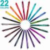 Erasable Gel Pens, 12 Colors Retractable Fine Point Erasable Pens Clicker, Assorted Color Inks, Make Mistakes Disappear for Drawing Writing Planner and Crossword Puzzles(22 colors)